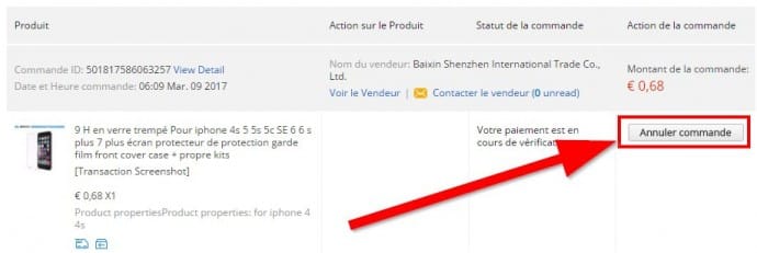 Comment annuler ma commande ?