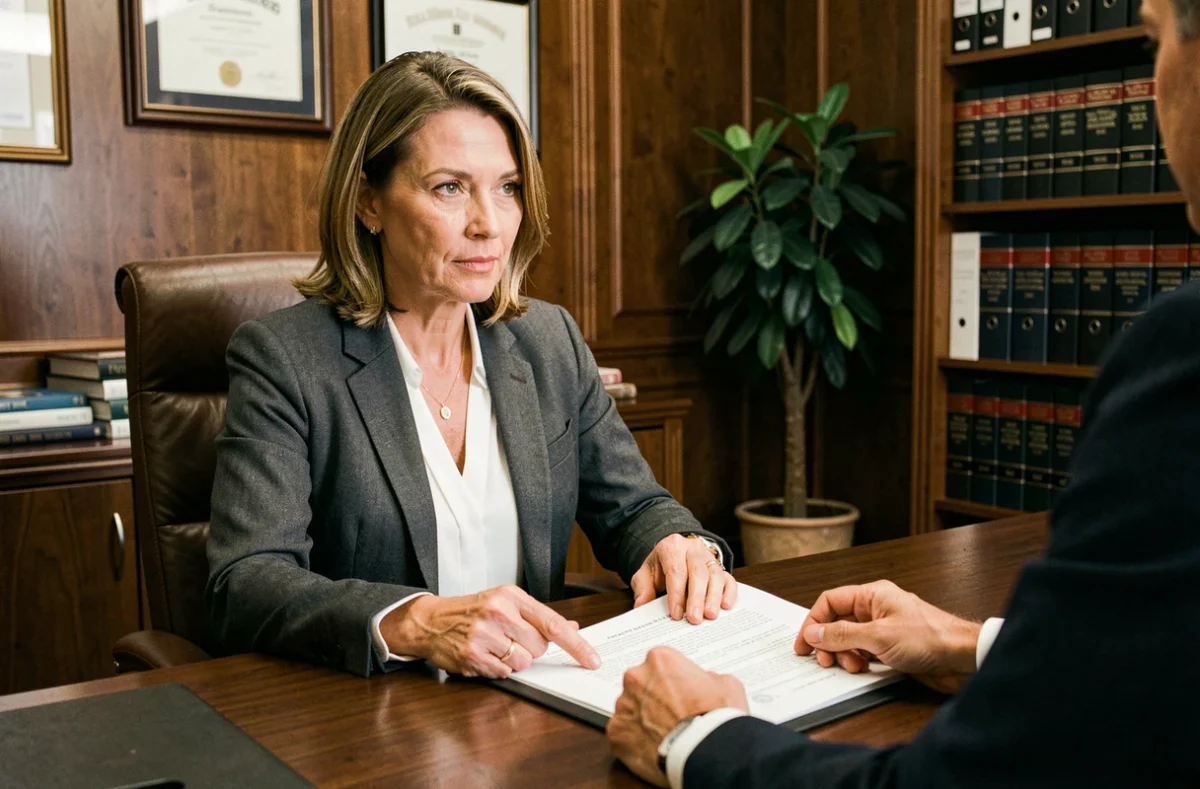 Avocate spécialisée en droit immobilier conseillant un client sur les exonérations de taxe sur logement vacant
