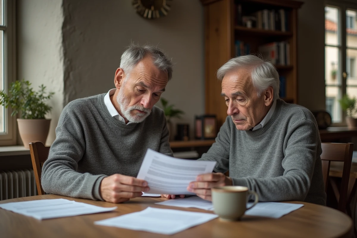 Couple discutant des nouvelles reglementations en famille