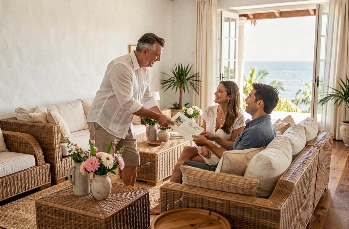Service hôtelier personnalisé dans une villa de location de luxe à Saint-Barthélemy